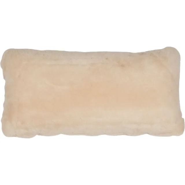 Sheepskin House Mocassin Kussen - Dubbelzijdig - 28x56 cm Natural