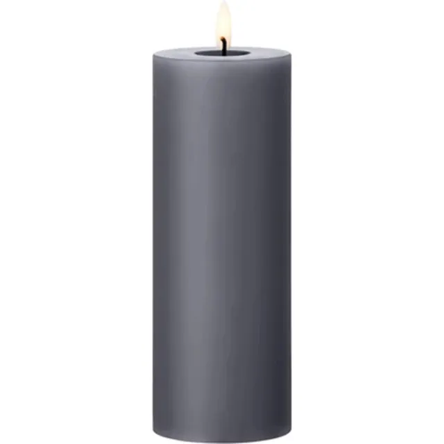 Ester & Erik Led Pillar kaars H20cm dark slate Grijs