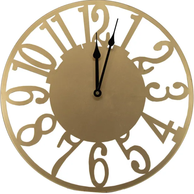 Art for the Home Klok Numbers - Cijfers - 40x40cm - Goud