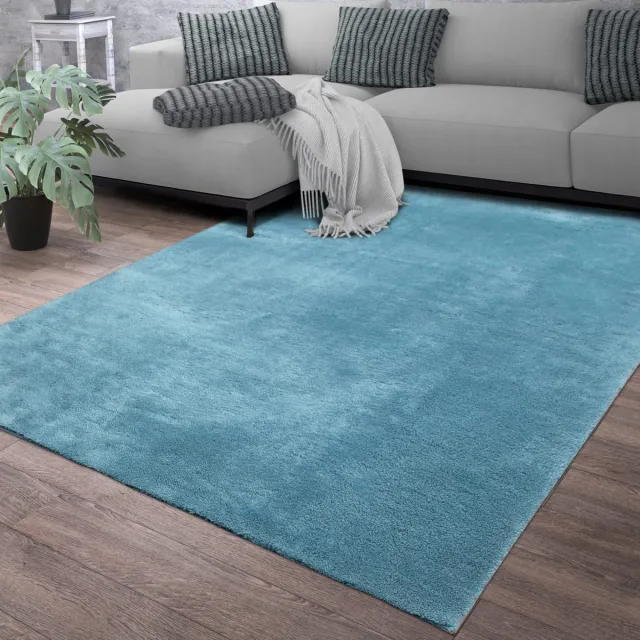 TT Home Woonkamer korte pool effen modern design wasbaar groen 160 x 220 cm Vierkant