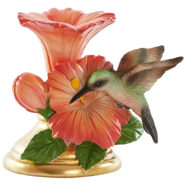 Light & Living Bird - kandelaar - koraal + groen/bruin - 14x10x13 cm groen,bruin