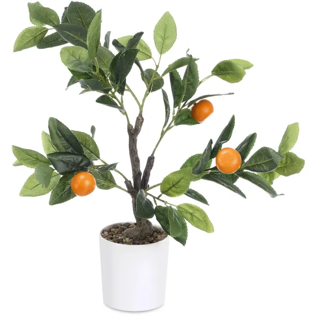 IBERGARDEN Kunstplant - Decoratieve sinaasappelboom, 58 cm Multicolor