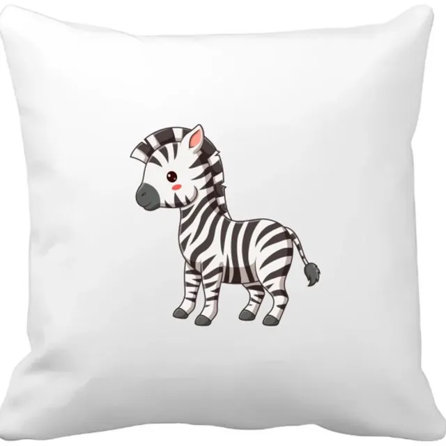 Akyol zebra's Kussen hoes - Zebra - dieren liefhebbers - paarden - safari - dierentuin - 40 bij 40 cm Multicolor