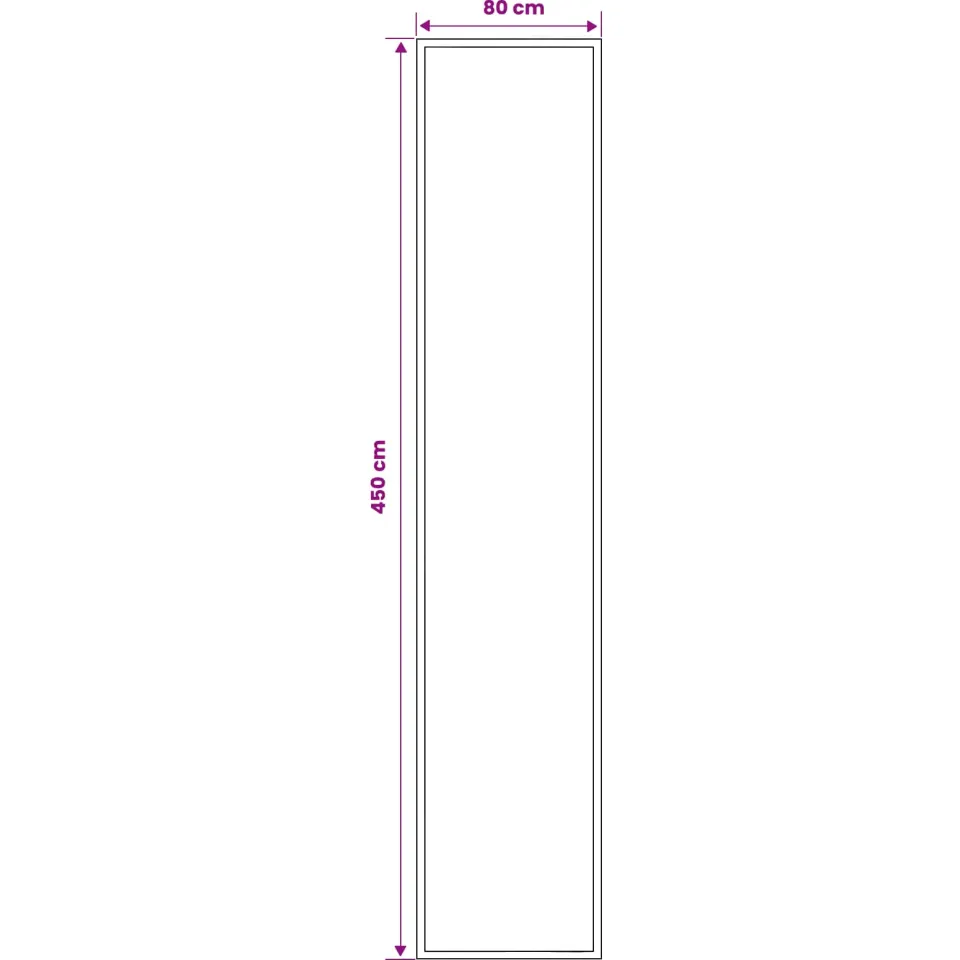 vidaXL Tapijtloper FLORNES Geweven Taupe Zigzag 80 x 450 cm PP 7 mm, foto 3