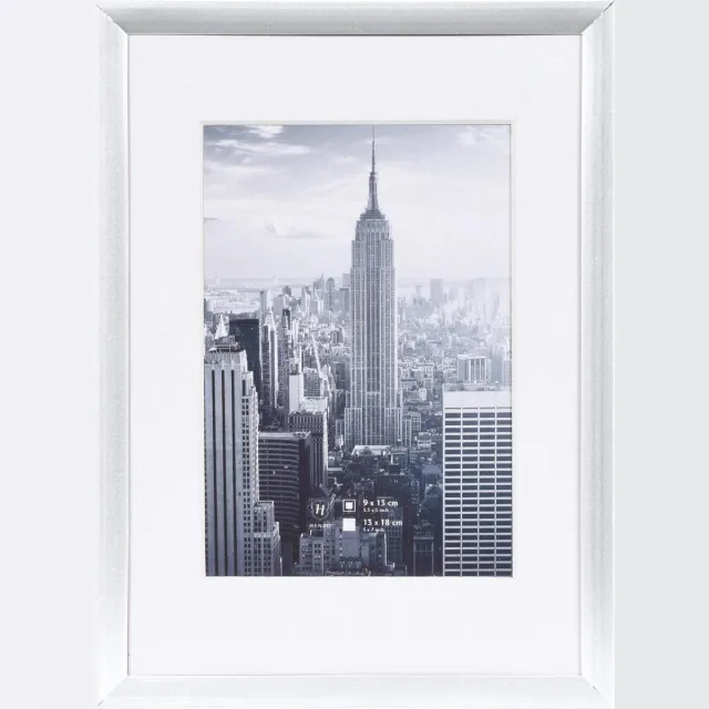 Henzo Fotolijst - Henzo - Manhattan - Fotomaat 13x18 cm - Zilver