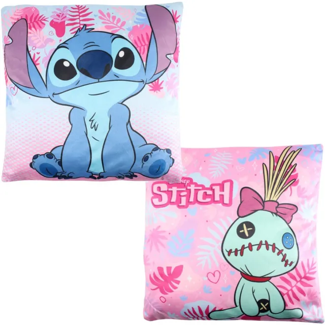 Lilo & Stitch Disney - Lilo & Stitch - Kussen - Sierkussen - Gevuld - 38x38cm Roze