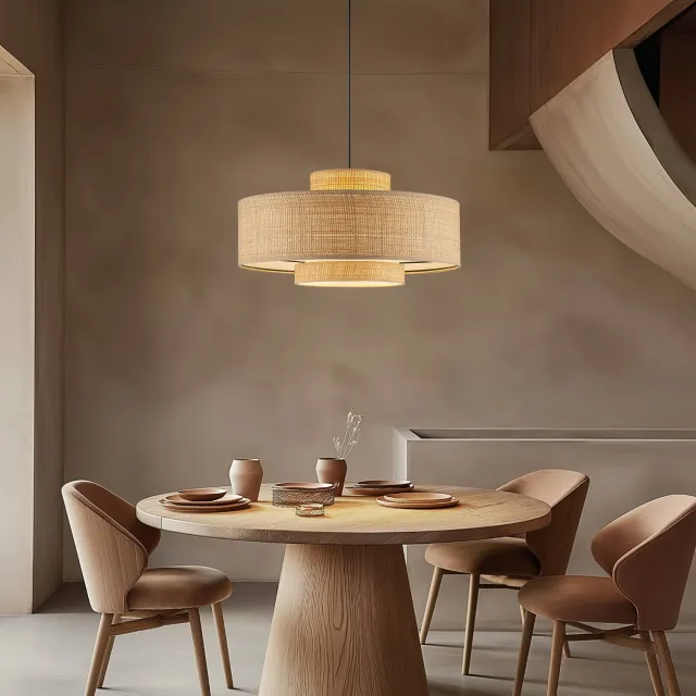 NOUS Living hanglamp Daniel (Ø50 cm) Rotan