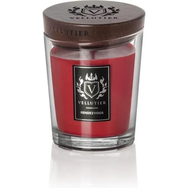 Vellutier Geurkaars Medium Rendezvous - 12 cm / ø 9 cm Rood
