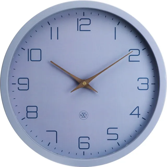 NeXtime nXt Eco – Wandklok – 30 cm – Papier & Bioplastic – Zwart – Stil Blauw