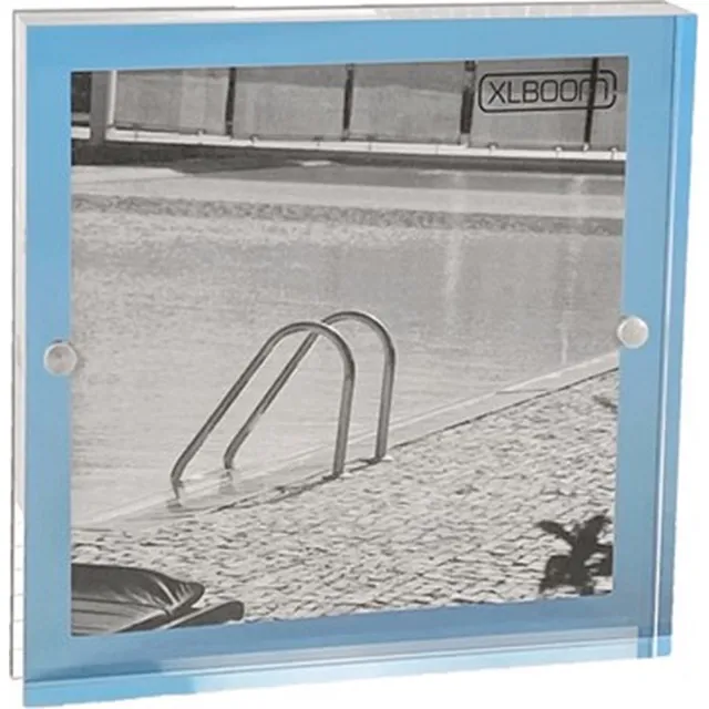 XLBoom Acrylic Magnetic Fotolijst 13x13cm Sky Blue - magnetische minimalistische fotolijst in acryl - design fotokader Blauw