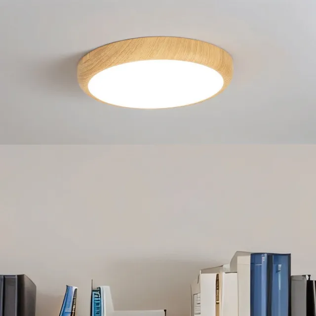 Licht Erlebnisse Licht-Erlebnisse - Lara - LED - Plafonnière - Kleurverandering - 2800-4400K - 2070lm - van - Kunststof (polycarbonaat) - in - Hout (grenen) wit Hout (grenen)|wit