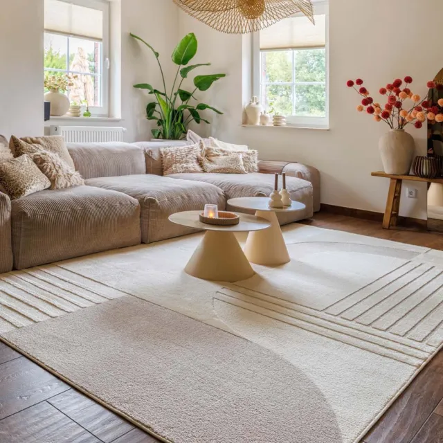 Nordic Weavers Japandi vloerkleed - Ridge Nari crème/beige 80x150