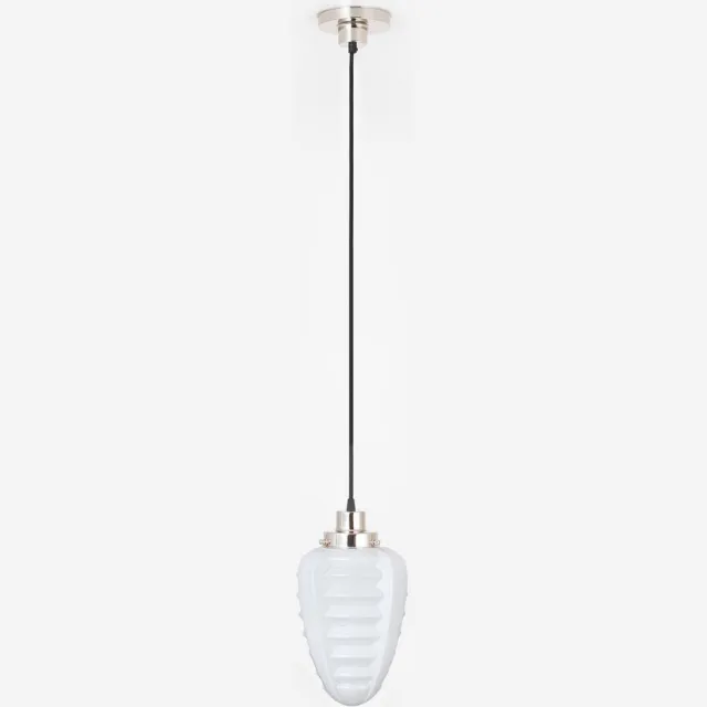 Coloured by Art Hanglamp aan snoer Parole 20's Nikkel - Art Deco Trade