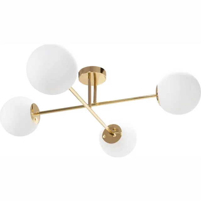 TooLight App1248-4Cp Plafonnière Goud 75,5X75,5X22Cm