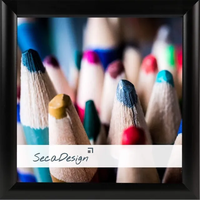 SecaDesign Tours Fotolijst - Fotomaat 13x13 cm - Zwart