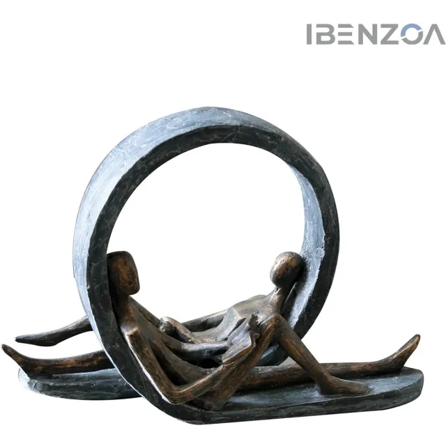 Ibenzoa Decoratieve Sculptuur - Bronsfinish - 22 cm Hoog - Kunsthars
