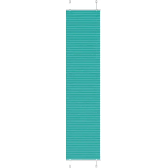 vidaXL Plissé - rolgordijn - 45x200 - cm - stofbreedte - 44,4 - cm - petrol - groen petroleumgroen