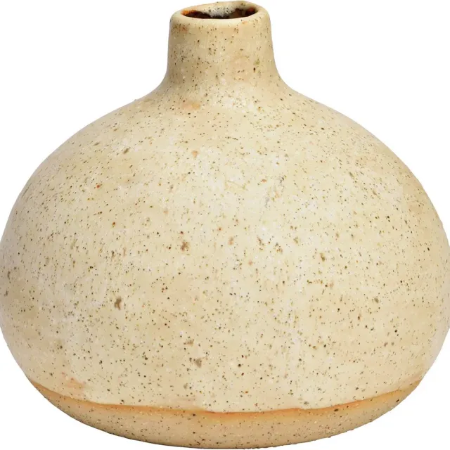 Wurm Vaas van keramiek beige (B/H/D) 13x12x13cm alleen voor droogbloemen