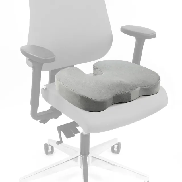 hjh office Zitkussen MEDISIT VIII anti-slip en ademend schuim / gel velours grijs hjh OFFICE