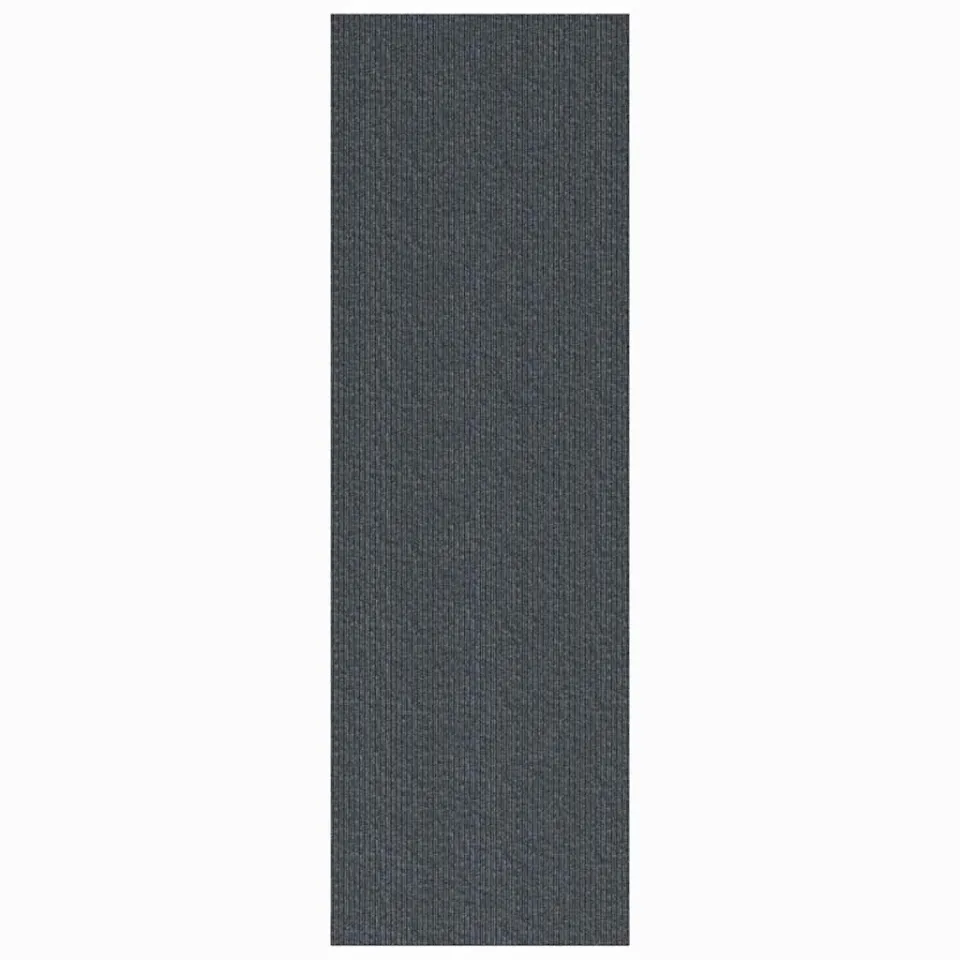 vidaXL Tapijt Loper Grijs 80 x 250 cm Stof
