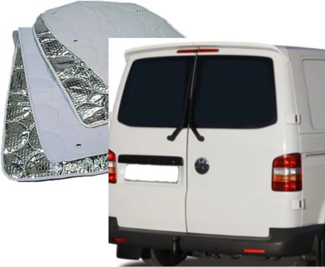 Geschikt voor Volkswagen T5 Raamisolatie Geschikt voor Volkswagen T5 of VW T6 Raamisolatie voor achterdeuren 2 delig grijs