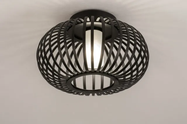 Lumidora Plafondlamp 74569 - Plafonniere - SAVANNAH - G9 - Zwart - Metaal - Badkamerlamp - IP44 - ⌀ 24 cm