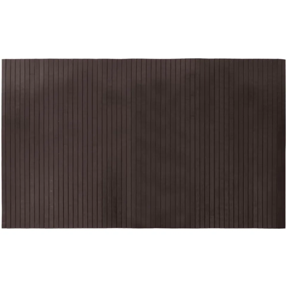 vidaXL Vloerkleed rechthoekig 60x100 cm bamboe donkerbruin bruin