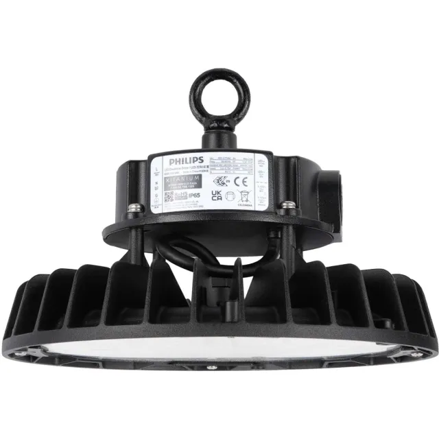 LEDVION LED High Bay 150W (3000K - 175lm/W - dimbaar - IP65) - Energiezuinig Zwart
