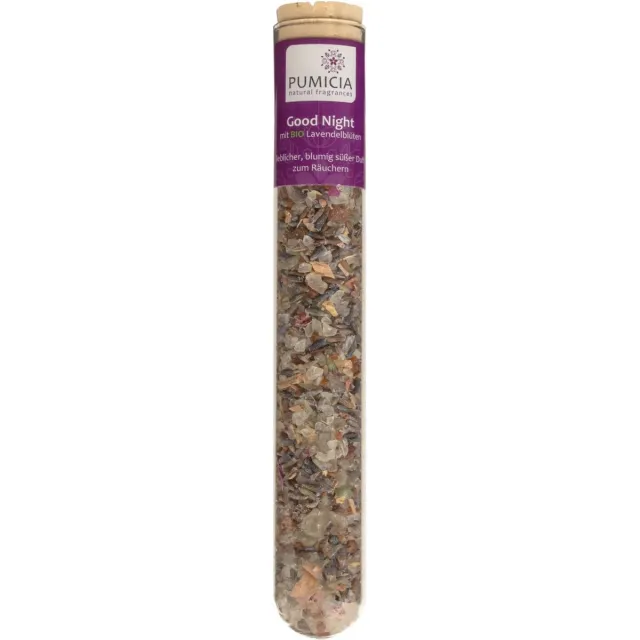 Pumicia Wierookmix 'Good Night' in glazen buis, Pumicia, 25 - 30 gram Multi-coloured