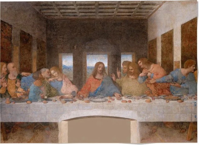 Lanzfeld (museumwebshop.com) Poster 50x70, Leonardo Da Vinci, Laatste Avondmaal bruin