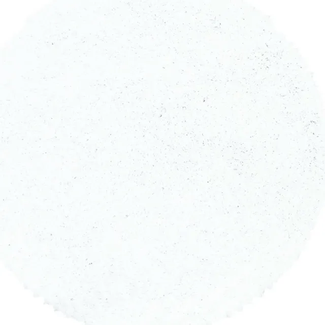 Muratap Monaco Soft Rond Shaggy Hoogpolig Vloerkleed Wit- 80 CM Ø