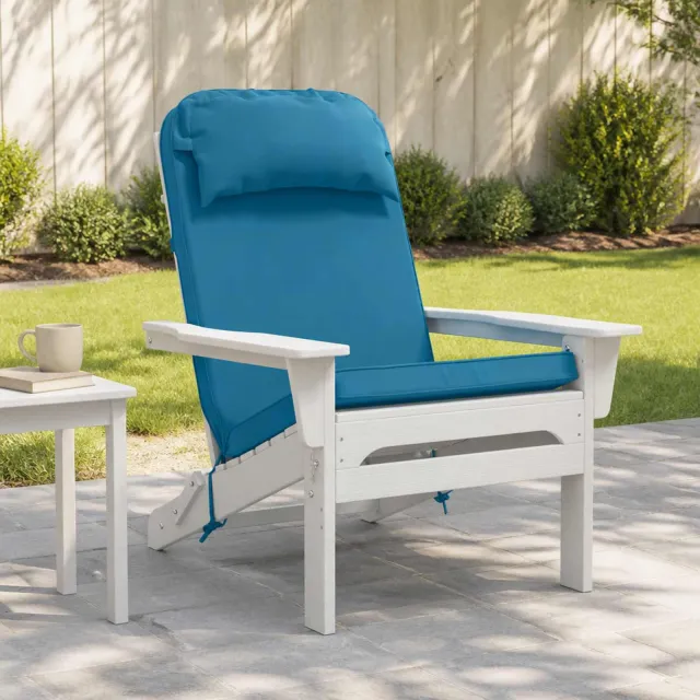 vidaXL Adirondack stoelkussen 100% Polyester Lichtblauw blauw