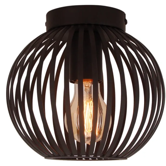 Chericoni Verlichting Chericoni Curvato Plafondlamp - 1-lichts - Ø20 cm - Zwart - Metaal