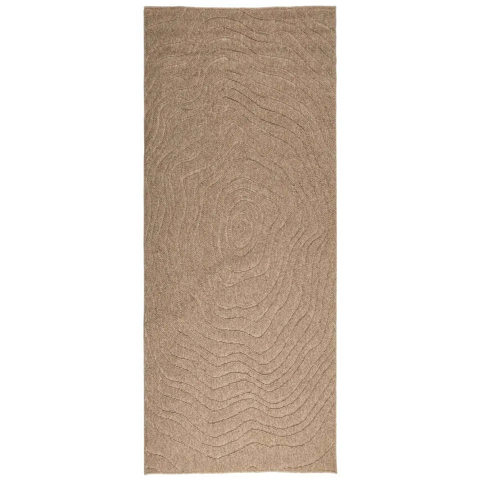 vidaXL Binnen- en buitentapijt AGIRA Naturel 200 x 80 cm Polyester