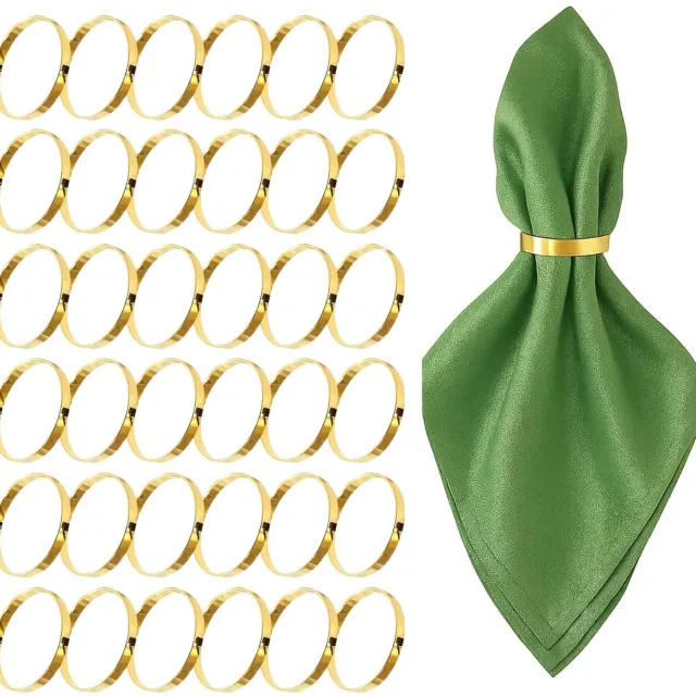 Famanu Servetringen Goud, 20 Stuks Exquise Ronde Servetringgespen