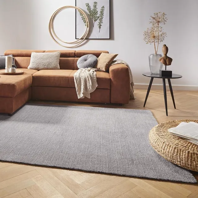 Mint rugs Effen vloerkleed Supersoft - lichtgrijs 120x170