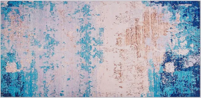 Beliani INEGOL - Laagpolig vloerkleed - Lichtblauw - 80 x 150 cm - Polyester