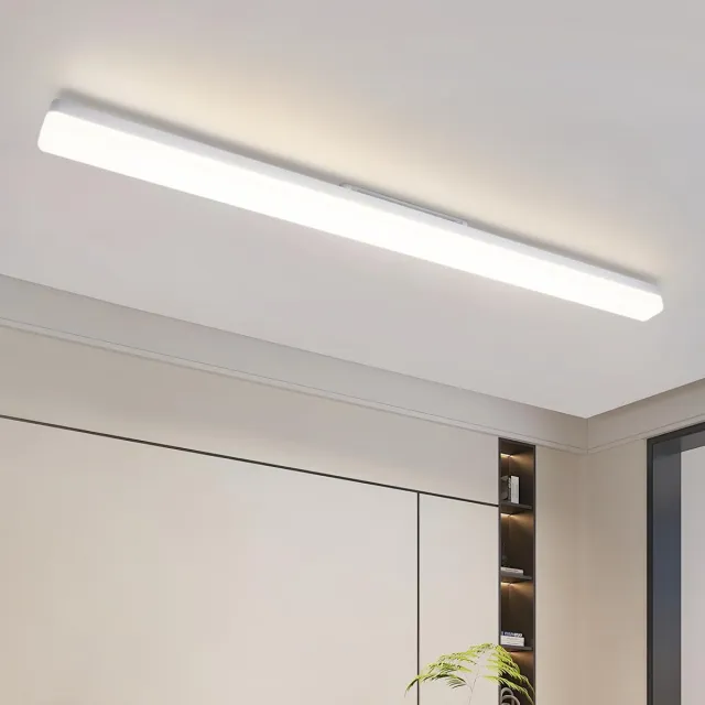 Glitzerlife Led Plafondlamp - Flikkervrij En Oogvriendelijk - Plafondlamp Keuken - 4000K Daglicht - CRI80 36W - 90Cm - Wit