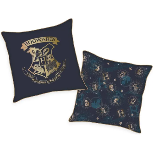 Harry Potter Herding Harry Potter - Soft Velboa Pillow Hogwarts 40 x 40 cm Kussen - Zwart