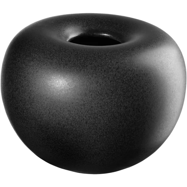 ASA Selection Vaas Black Iron, decoratieve vaas, bloemenvaas, steengoed, matzwart, 12 cm, 60001174