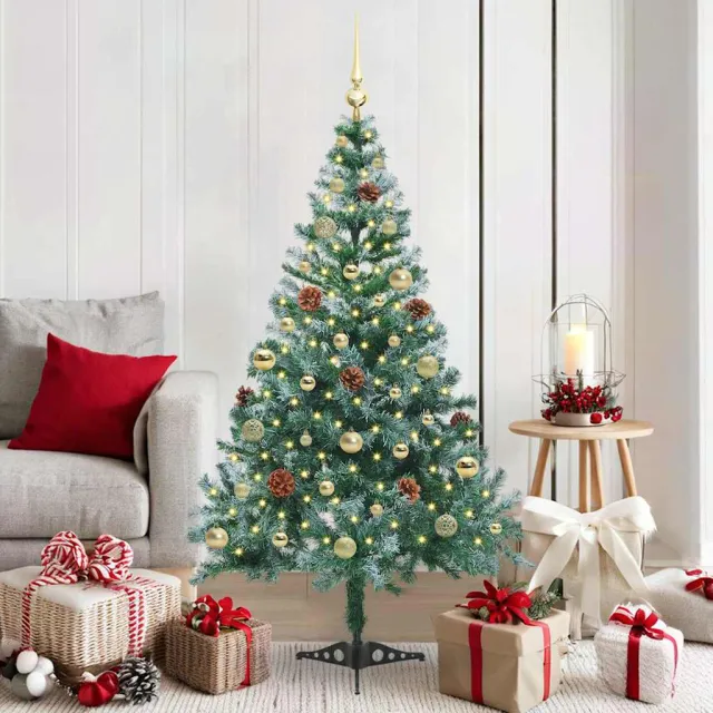 vidaXL Kunstkerstboom Groen 150 cm PVC en Staal