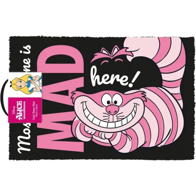 Pyramid International Disney - Alice In Wonderland - "We're All Mad Here!" Deurmat 40x60cm Veelkleurig
