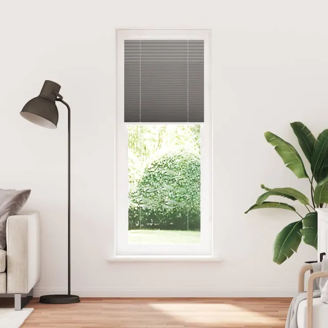 vidaXL Plissé rolgordijn 80x200 cm stofbreedte 79,4 cm antraciet