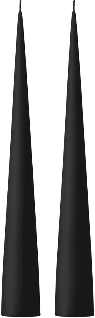 Ester & Erik Cone candle 37CM Black Velvet (2 stuks)