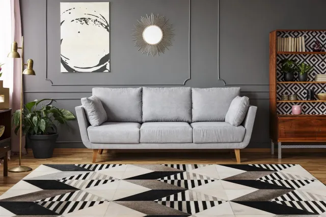 Dutch XXL Leren Vloerkleed | Tapijt | Lavin | Geometrisch | Multikleur