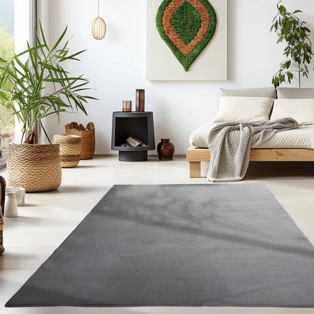 TapisTrend Designer tapijt Grijs 200x290 cm Binnenkleed, voor de woonkamer, antislip, zachte textuur, Scandinavische stijl