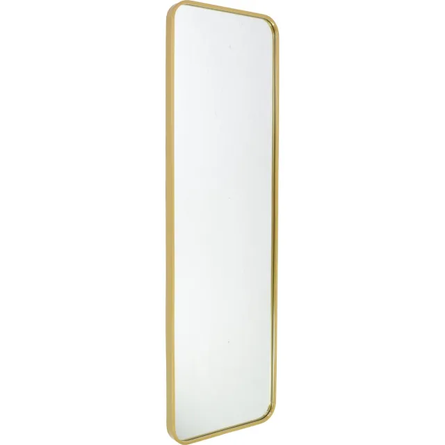 Fragix Boston passpiegel rechthoekig - Goud - Metaal - 130x40cm - Industrieel