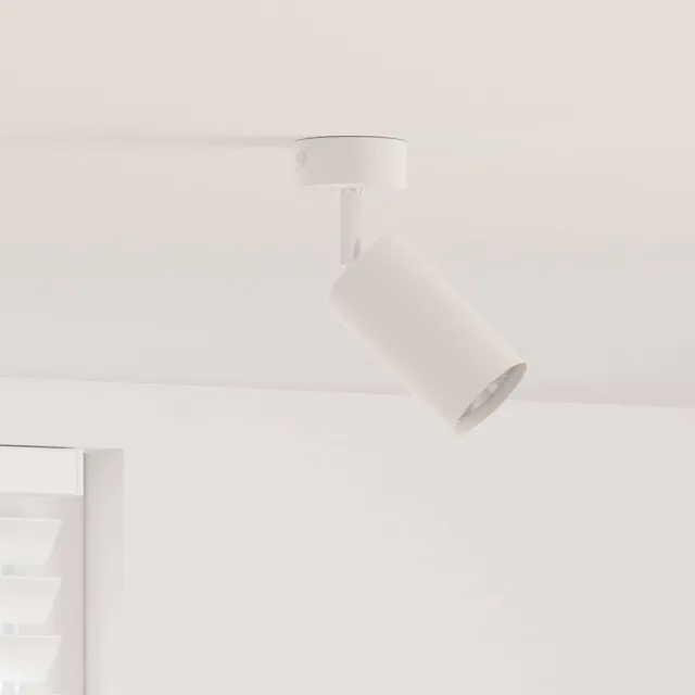 vidaXL Plafondspot met schijnwerpers Wit 6 x 6 x 16 cm Metaal