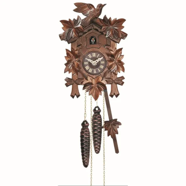 Engstler 522 - Koekoeksklok - 1-daags kettinguurwerk - Notenhout - 22 cm Bruin