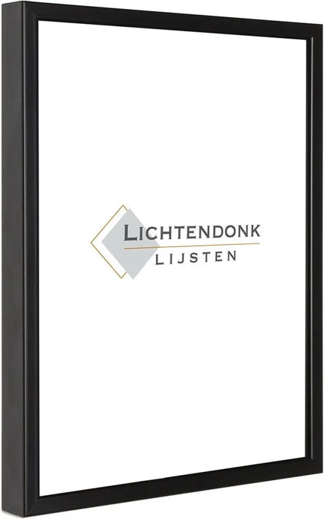 Lichtendonk Aluminium Wissellijst 40 x 40 Zwart - Ontspiegeld Glas - Salerno